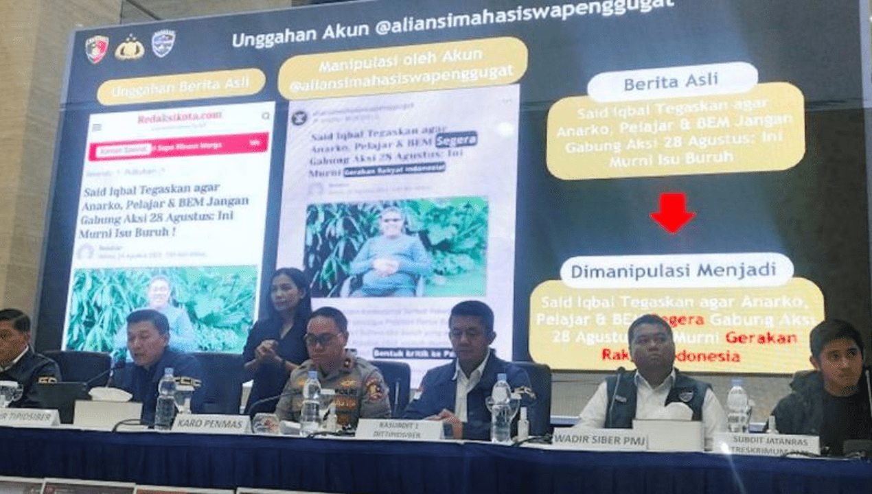Konten Manipulasi Demo: 2 Tersangka Said Iqbal Ditahan